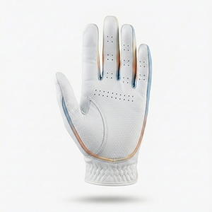 Gant de golf INJAE personnalisé en cuir Cabretta, main gauche, léger, prise souple, fentes pour les doigts, anti-UV, fermeture sécurisée, respirant, unisexe - Product Image 4