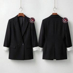 Meilleures ventes Dernière mode grande taille femmes manteau décontracté vêtements élégants nouvelles femmes doux Slim Fit impression personnalisée - Product Image 1