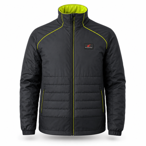 Chaqueta Acolchada Casual de Alta Calidad al por Mayor, Impermeable, Transpirable, 100% Poliéster, con Cuello Alto y Logotipo Frontal, Estilo Urbano - Product Image 6