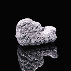 Anillo de compromiso de lujo chapado en plata con moissanita premium DEF de 0.5 quilates - Product Image 6