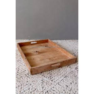 Bandeja WoodAura Heritage de Madera de Mango con Asas Grabadas a Mano, Superficie Natural Lisa, Plato de Servir Artesanal Premium, Elegante - Product Image 4
