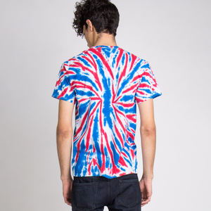 Camiseta de Jersey Sólida con Estampado Tie-Dye, Casual, para Hombre, Corte Regular, Personalizable, de Alta Calidad, 100% Algodón - Product Image 2