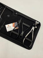 BEAUTIVIA Pince à micro-mèches en acier inoxydable de qualité chirurgicale, à nouer à la main, avec étui en cuir, outils d'extension capillaire