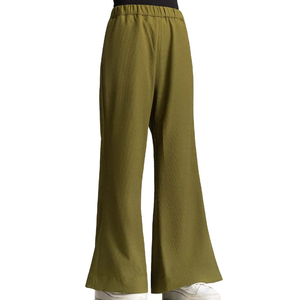 Spring Streetwear Eco-Friendly Quick Dry for Stone Wash Full Length Polyester/Cotton Canvas Women Regular Fit <b>Wide</b> <b>Leg</b> <b>Pants</b> - Product Image 6