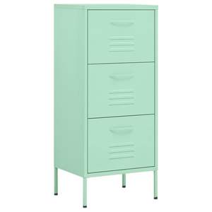 Gabinete de Almacenamiento Rectangular Mediano de Acero Color Menta para Sala de Estar - Product Image 2