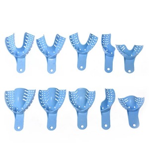 BAFA SURGICAL INSTRUMENTS Juego de Bandejas de Impresión Dental BSI-CP-632 Plástico Azul Verde Superior Inferior S M L Herramienta de Odontología Clase II - Product Image 2