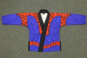 Ensemble de kimono de Jiu-Jitsu brésilien pour enfants avec imprimé toile d'araignée – Uniforme d'entraînement d'arts martiaux personnalisé avec pantalon assorti - Product Image 6