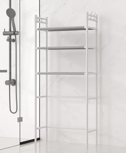Household 3 Layer Floor Standing Bathroom Storage <b>Rack</b> Freestanding Washing Machine Shelf Space Saver Organizer - Product Image 1