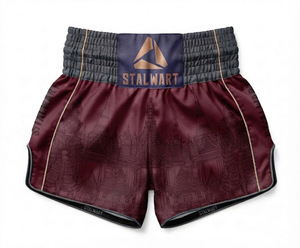 กางเกงขาสั้นฝึกซ้อม MMA และมวยไทย STALWART IMPEX คุณภาพพรีเมียม ผลิตจากผ้าฝ้ายน้ำหนักเบา สำหรับกีฬา - Product Image 3