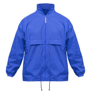 เสื้อแจ็คเก็ตวินด์เบรกเกอร์สปริงแบบสั่งทำพิเศษ พร้อมการพิมพ์แบบ Heat-Transfer คอตั้ง มีฮู้ด โลโก้ด้านหน้า - Product Image 2