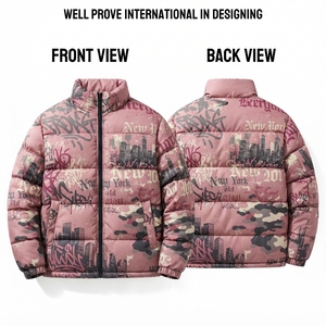 เสื้อแจ็คเก็ตพัฟเฟอร์ไนลอนพรีเมียม 300 GSM สำหรับฤดูหนาว คอตั้ง แขนเสื้อแบบริบ บรรจุใยโพลีเอสเตอร์ 100% แห้งเร็ว ระบายอากาศได้ดี อุ่นสบาย - Product Image 5