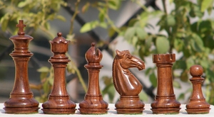 Piezas de Ajedrez Staunton Meghdoot de 4 Pulgadas, Hechas a Mano en Madera para Jugar - Product Image 3