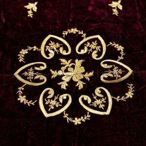 Voile de châle en velours marron personnalisé, brodé à la main avec fils d'or, couvre-autel, vêtement liturgique pour l'Église catholique, tissu de communion - Product Image 6