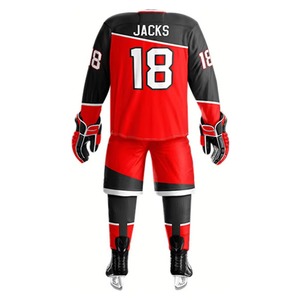 100% Polyester Lightweight Ice Hockey Uniform Custom Logo Breathable OEM Service Ice Hockey Uniform - Product Image 2