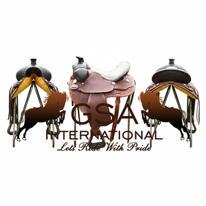 Silla de Montar Occidental de Cuero Genuino Portátil de Última Generación con Estructura de Plástico para Caballos y Jinete - Product Image 3