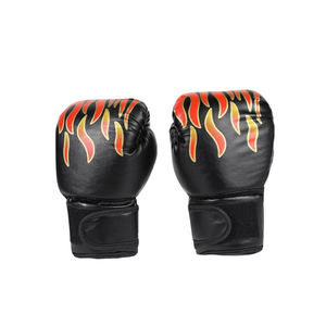1 par de guantes de boxeo MMA para niños, impermeables, profesionales, de malla ignífuga, transpirables, de cuero PU, guantes de entrenamiento Sanda ajustables - Product Image 5