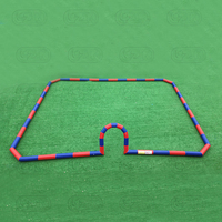 Piste de course de voitures tamponneuses gonflables pour enfants et adultes, 10/13/15 pieds, jeu sportif, course aérienne, piste de karting gonflable, extérieur