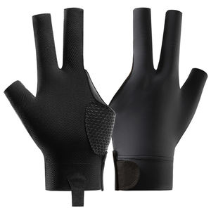 Gants de billard à 3 doigts personnalisés avec logo, durables, antidérapants et respirants, accessoires de billard pour joueur professionnel - Product Image 1