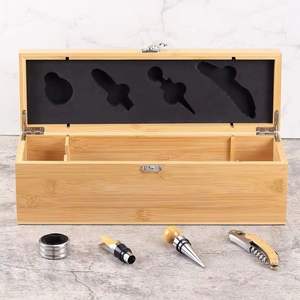 Soporte de madera artesanal para botellas, organizador de almacenamiento de vino para mesa, estante para botellas de madera natural rústica para bar en casa - Product Image 6