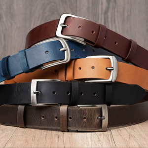 Premium Quality Handmade Rectangle Leather <b>Belt</b> for Men for Jeans Office <b>Work</b> Travel By M/S SHAAD HANDICRAFTS - Product Image 1