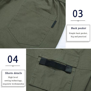 Shorts cargo pour hommes en coton de haute qualité et décontractés, prix de gros, respirants, séchage rapide, de haute qualité - Product Image 3