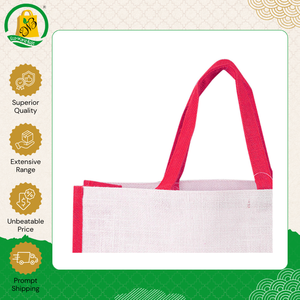 Sacs de courses en jute de qualité supérieure fabriqués en Inde avec motif de logo tendance à prix bas pour la vente en gros - Product Image 2