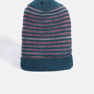 Wholesale Custom Design Unisex Stripes Knit Cuffed <b>Beanies</b> Outdoor Sports Ear Protection Winter Cap Soft Warm <b>Beanie</b> Wool Blend - Product Image 4
