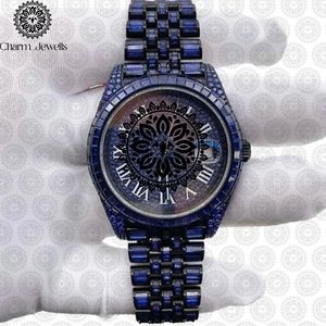 Reloj de Lujo para Hombre Charm Jewells, Acero Inoxidable, Esfera de 40 mm, Bisel con Diamantes, Movimiento Mecánico Analógico, Resistencia al Agua de 10 Bares, con Botón de Presión - Product Image 2
