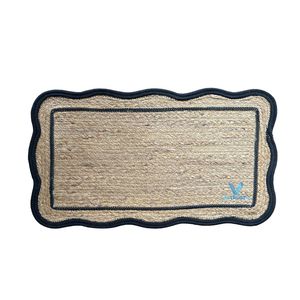 Hot Selling <b>Rustic</b> Vintage <b>Rug</b> Handmade Seagrass Water Hyacinth Woven Natural Fiber Farmhouse Boho Living Room Floor Decor - Product Image 1
