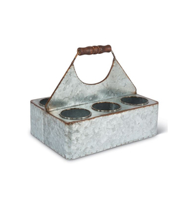 Organizador de Botellas de Vino de Metal Hecho a Mano con Acabado Rústico para Interiores Modernos - Product Image 4