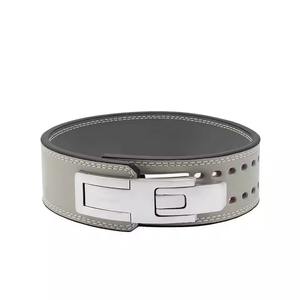 High Quality Leather Weightlifting Belt Heavy Duty Lever Buckle Gym <b>Waist</b> <b>Trainer</b> Custom Logo OEM Wholesale Powerlifting Belt - Product Image 3