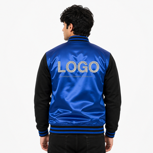 Men's Varsity <b>Jacket</b> Wholesale Custom Letterman Baseball College <b>Jacket</b> Bomber Style for Men Logo Embroidery Patch OEM - Product Image 2