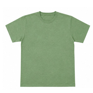 Camisetas Lisas de Cuello Redondo de Mezcla de Algodón al por Mayor, Ropa Casual para Hombre, Camisetas Lisas de Verano de Corte Ajustado - Product Image 2