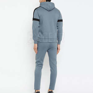 Ensemble de survêtement d'hiver pour homme à capuche, deux pièces, coupe classique, 100 % coton, uni, décontracté, élégant, design fonctionnel - Product Image 6