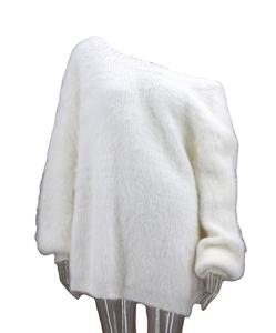Suéter de Mohair Unisex, jersey de invierno con cuello redondo, suéter de Mohair transpirable a la moda para mujer, tejido cálido, diseño único - Product Image 2
