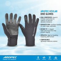 Sarung Tangan Selam Portabel Aropec 2mm Neoprene, Peralatan Lembut, Dapat Disesuaikan, Modis, Semua Musim, Produsen Kustom OEM/ODM