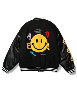 Men's Custom Style Stand Collar Varsity <b>Jacket</b> 100% Cotton Coated Windproof Eco-Friendly Wholesale Letterman Winter <b>Jacket</b> - Product Image 3