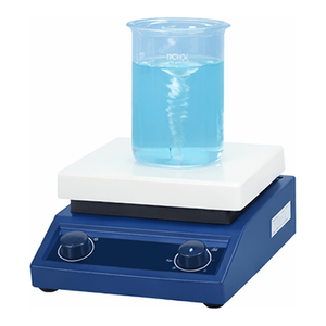 Agitateur magnétique de laboratoire avec plaque chauffante, revêtement céramique, contrôle analogique ou numérique pour le chauffage - Product Image 1
