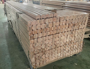 Barandilla de Madera Sólida de Roble Rojo, Tamaño Personalizado, Moderna, Ecológica, con Advertencia de Seguridad, Marca EFS, para Escaleras - Product Image 4