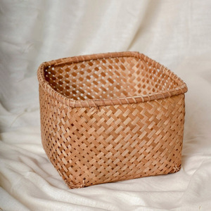 Hand woven big bamboo container <b>basket</b> <b>large</b> natural <b>baskets</b> kitchen pantry bedroom organization - Product Image 5