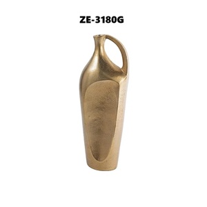 Florero Decorativo de Metal Hecho a Mano para Proyectos de Decoración Residencial Elegantes, Florero Decorativo Artístico de Metal para el Hogar - Product Image 4