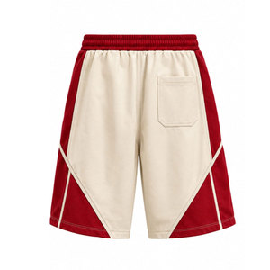 Delta Sigma Theta <b>Red</b> Board <b>Shorts</b> With Cream Trim Front Logo Drawstring Waist Casual Style - Product Image 6