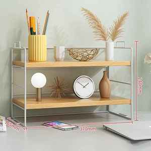 Premium Quality Modern Bathroom Wall Shelf with Wooden Board and Metal <b>Frame</b> for Compact Storage Available For Sale - Product Image 3