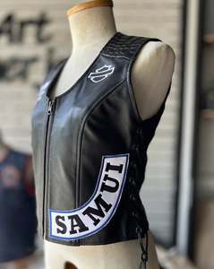 Chaleco de Motero Sons of Anarchy con Parches Bordados Personalizados - Product Image 2