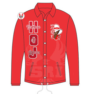 Chaquetas Bordadas de la Hermandad Heroines Jericho para Mujeres Entrenadoras |   Chaqueta Acolchada HOJ Masons, Estilo Primavera, Color Sólido, Hecha a Medida - Product Image 6