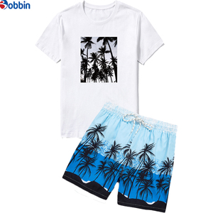 ชุดเซ็ตเสื้อผ้าลำลองใส่สบาย ระบายอากาศได้ดี สำหรับทุกเพศ ผลิตจากโพลีเอสเตอร์ คอลเลคชั่นใหม่ประจำฤดูร้อน รับผลิตตามแบบ ชุดจ็อกเกอร์ไซส์ใหญ่พิเศษสำหรับผู้ชาย - Product Image 2