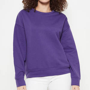 Nouveau sweat-shirt élégant pour femme, couleur et taille personnalisées, sweat-shirt uni teint, vente en gros à prix bas, sweat-shirt chaud d'hiver pour femme - Product Image 1