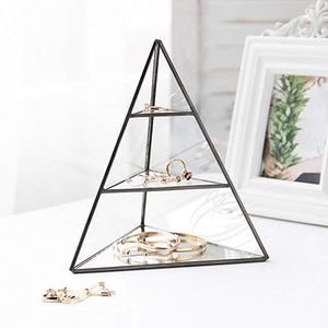 Gold Finish Metal Jewellery Holder For Beautiful Display Of Earrings Necklaces Rings And Bracelets At Home - Product Image 2