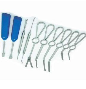 Juego de 10 Instrumentos Quirúrgicos de Acero Inoxidable Alemán, Autoclavables, para Cirugía Mínimamente Invasiva y Ortognática, con Certificación CE - Product Image 4