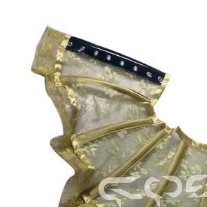 Collier corset en maille dorée tendance pour costume - Product Image 5